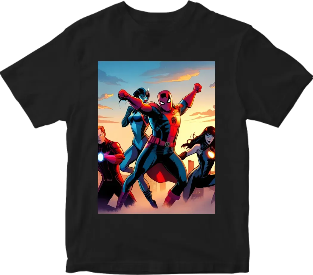 Marvel characters dancing