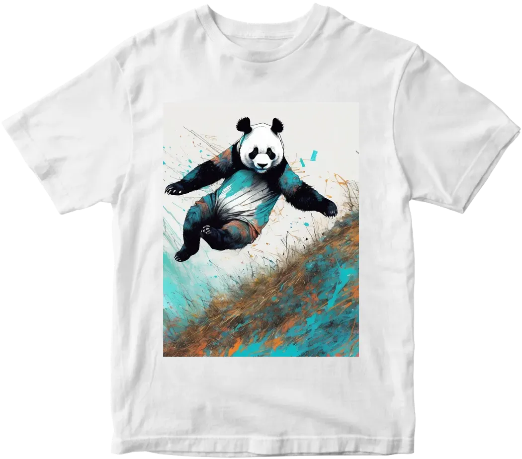 Panda jumping