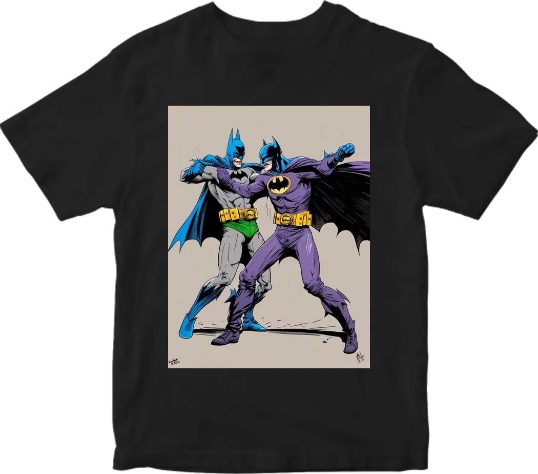 Batman fighting joker