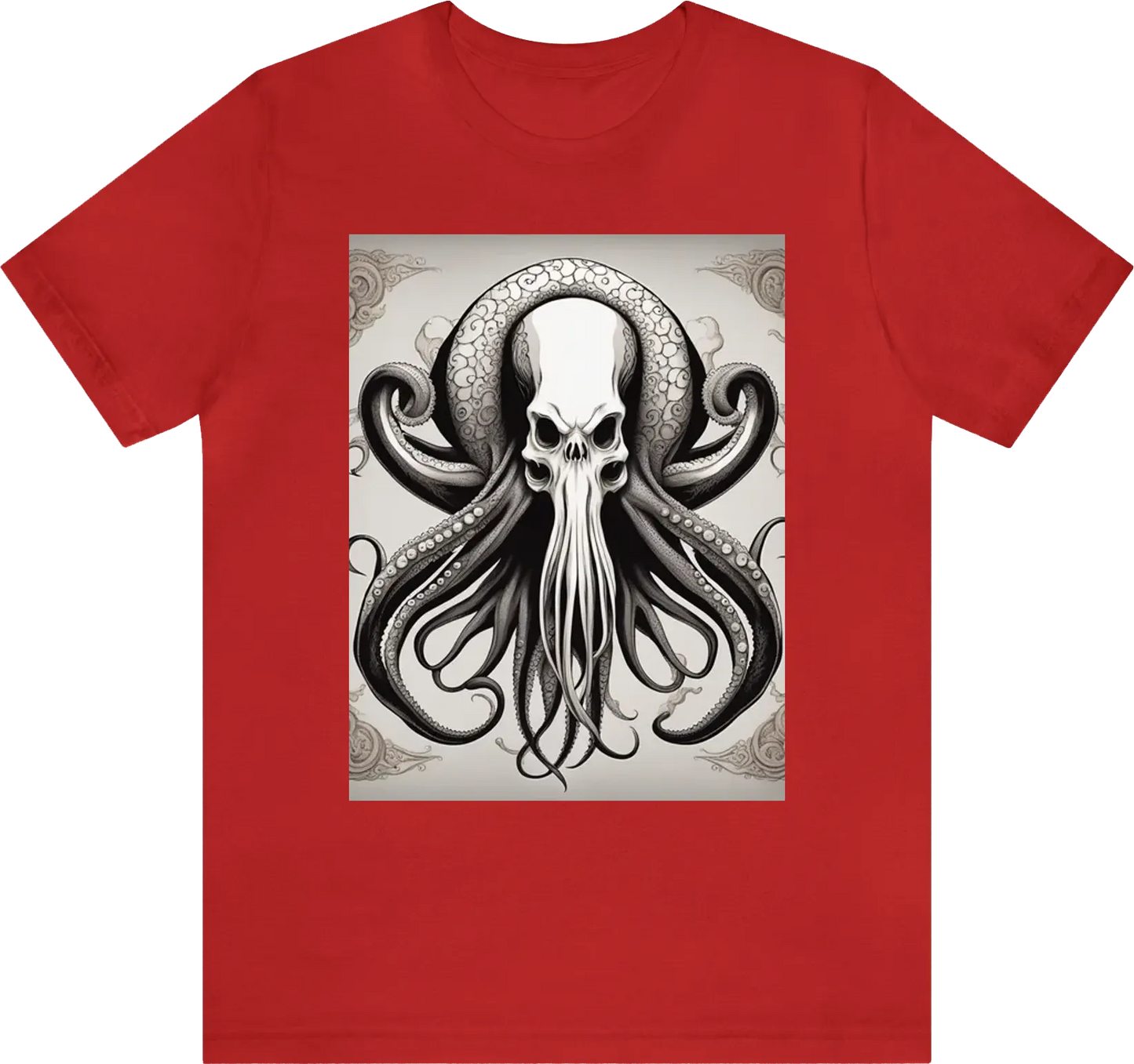 Gothic scull octapus, kthulu