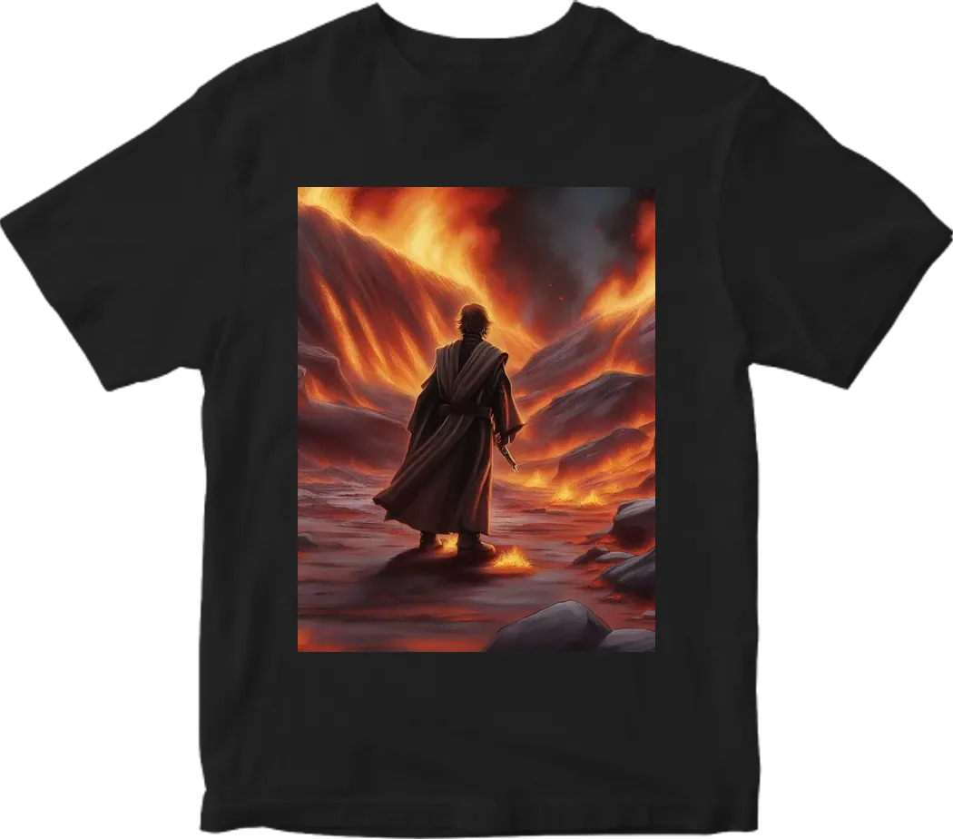 ANAKIN BURNING IN LAVA