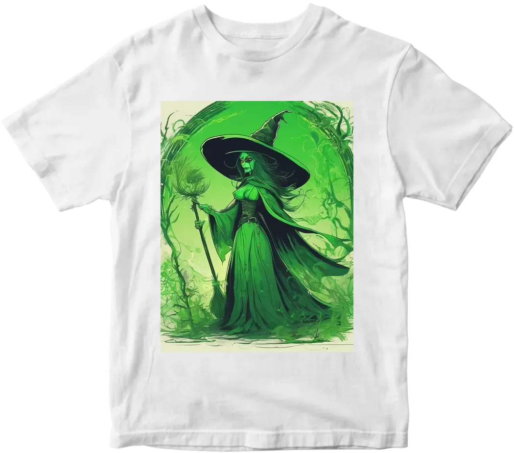 Green witch, cool illustration