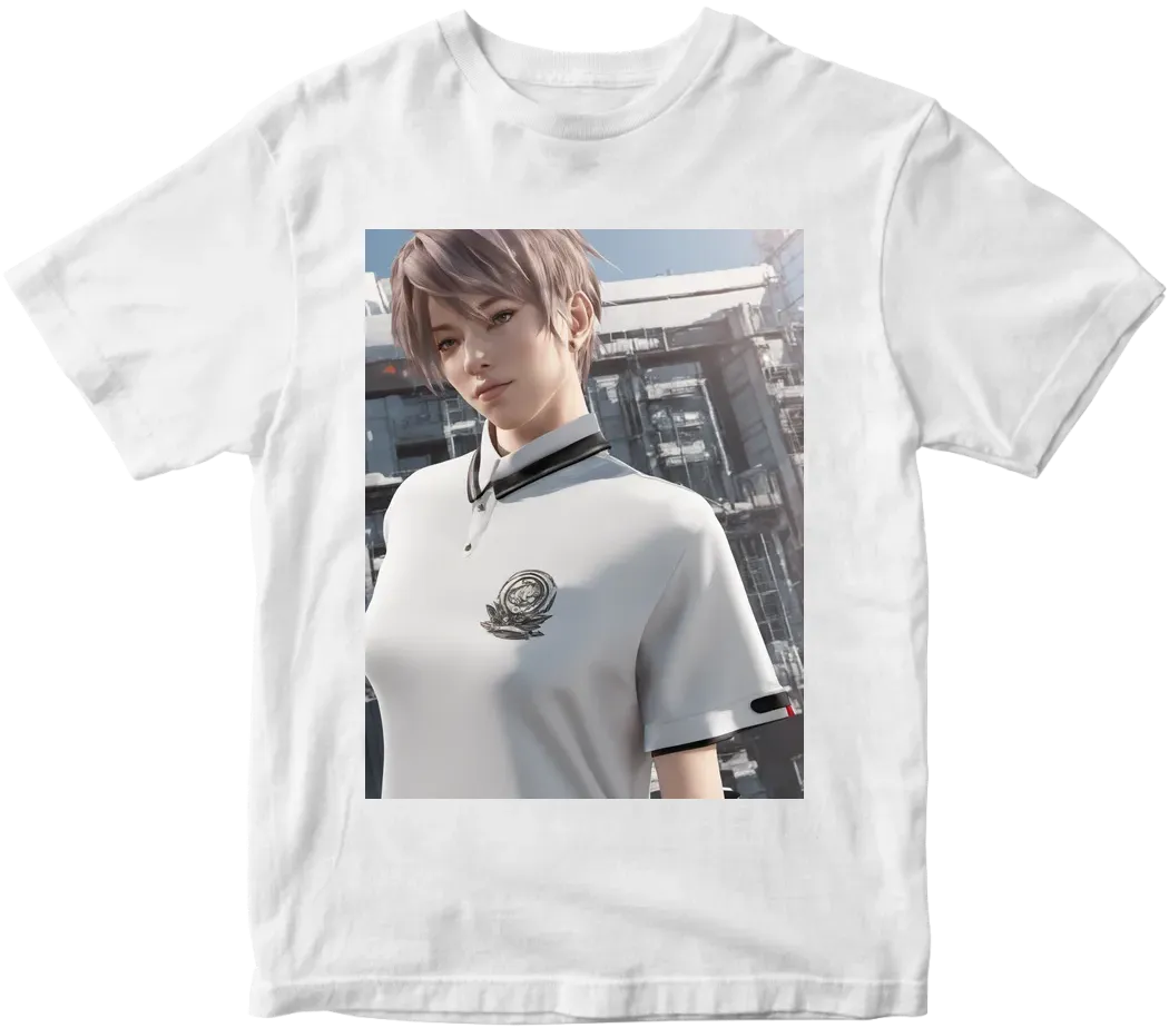 T-shirt with collar