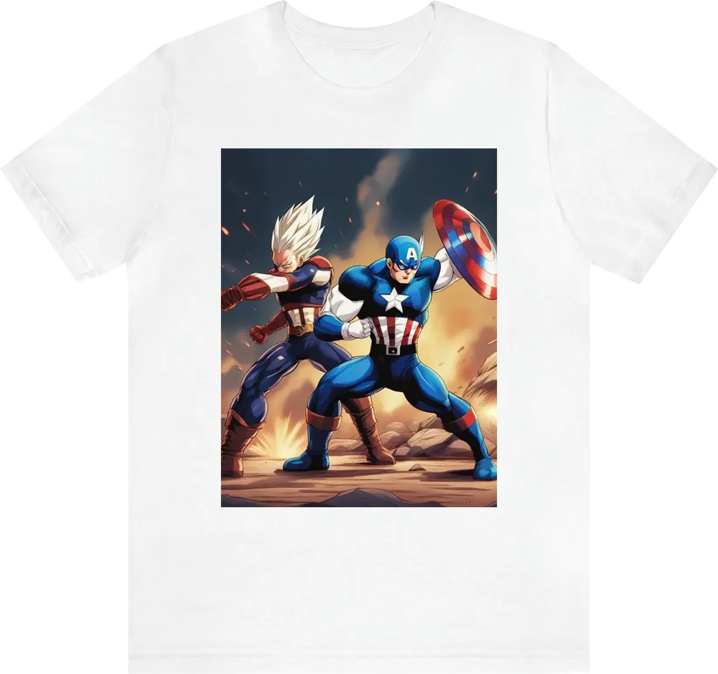 Vegeta vs captain america